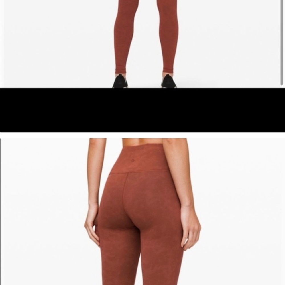 Lululemon Orange Always On High Rise Tight 28” NWT
